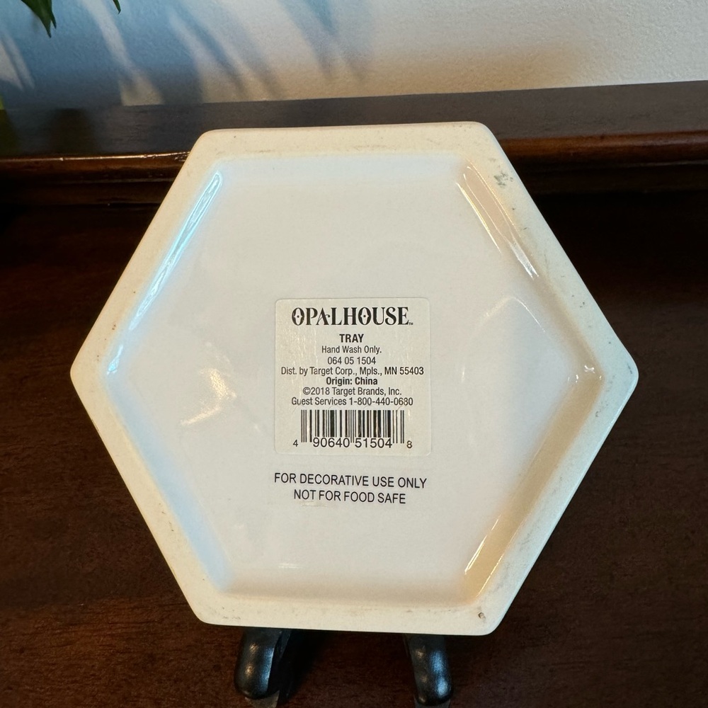 OPAL-HOUSE OCTAGON CHEETA PRINT TRAY - Picture 6 of 7